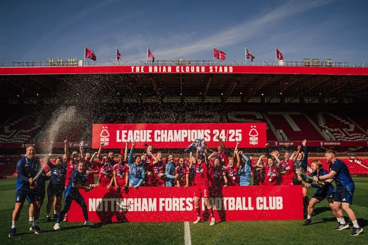 Nottingham Forest Women FAWNL Northern Premier champions.
