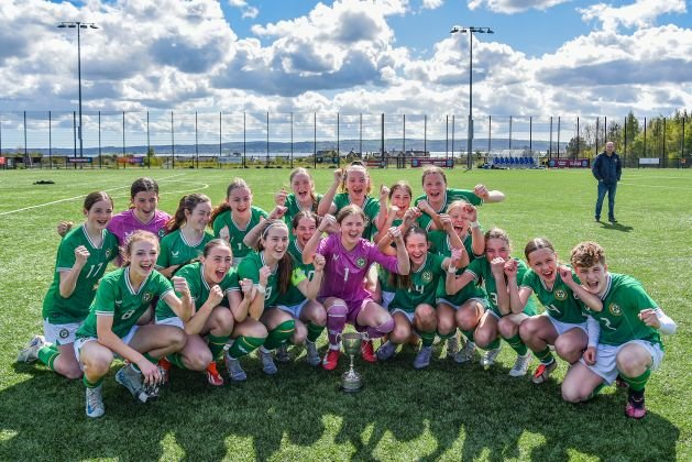 Republic of Ireland win the Bob Docherty Girls' U-15 Cup.