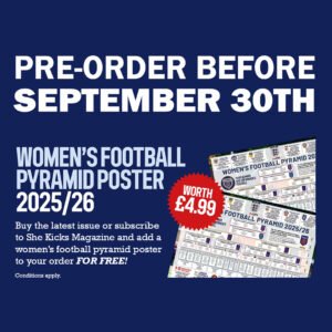 Women's football pyramid poster 2025/26