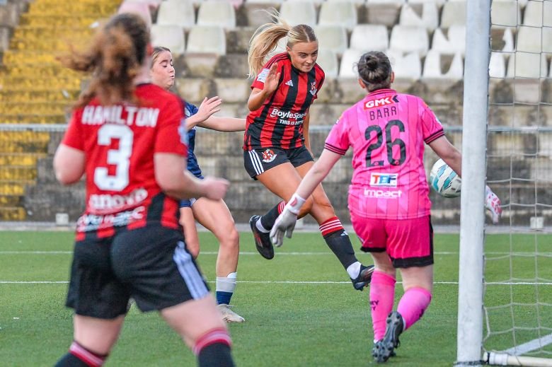 Crusaders Strikers v Derry City, Sports Direct Women's Premiership