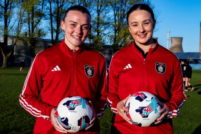 Central Girls get new training gear from ScottishPower