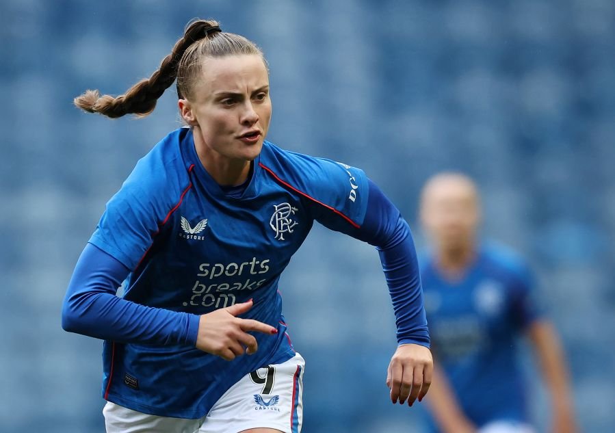 Kirsty Howat, scored of two of Rangers' three goals in the Scottish Gas Women's Cup Final