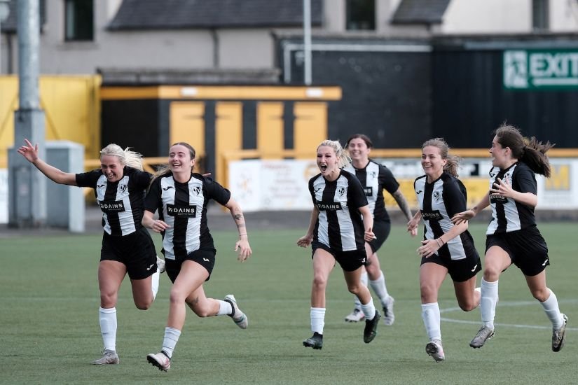 Cambusdoon v Giffnock GC, SWF League 1 Play-off at Indodrill Stadium, Alloa, Scotland on 01 June 2025: