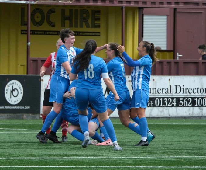 Scottish Women's Football League 1 Play-off - Bishopton FC v Glenrothes Strollers FC at Ochilview in Stenhousemuir, Scotland on June 01 2025