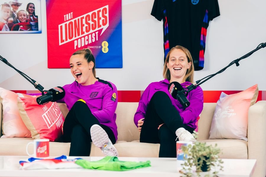 Ella Toone and Keira Walsh on the Lionesses Podcast