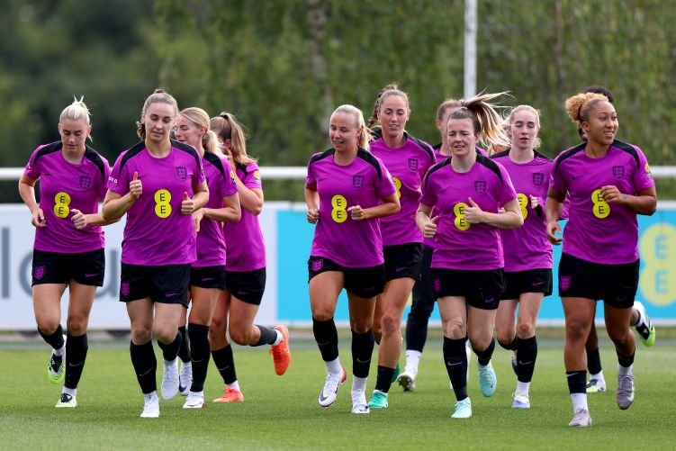 England Women Training Session BURTON-UPON-TRENT, ENGLAND - JUNE 16: