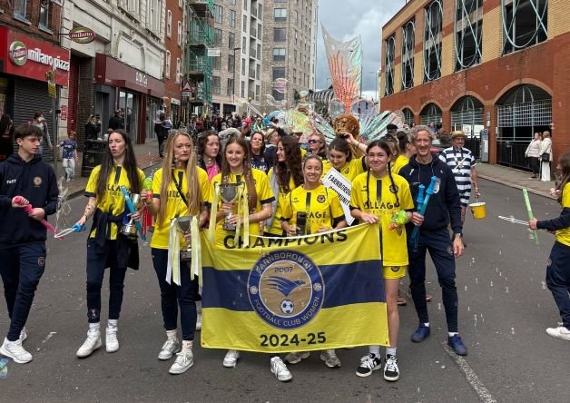 Farnborough won the Hampshire Women's league