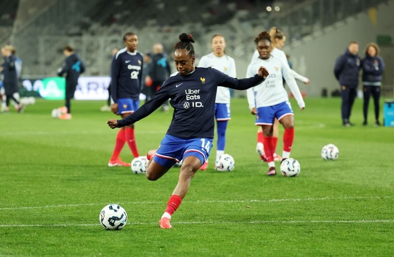 Melvine Malard hit a hat-trick for France