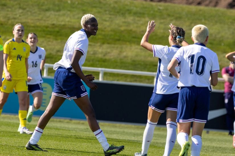 Princess Ademiluyi had two goal involvements for England WU19s