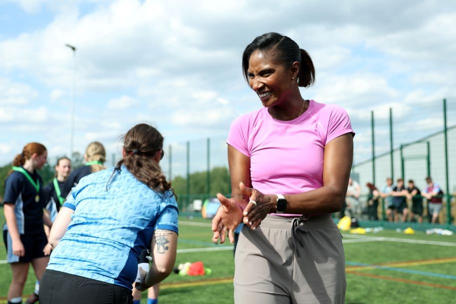 Denise Lewis at Big Football Day
