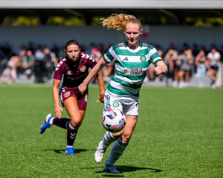 PSIMMHeartsWomenCeltic17Aug202501903 womensfootballmagazinecom Celtic FC Women hold out for victory at Hearts in ScottishPower Womens Premier League