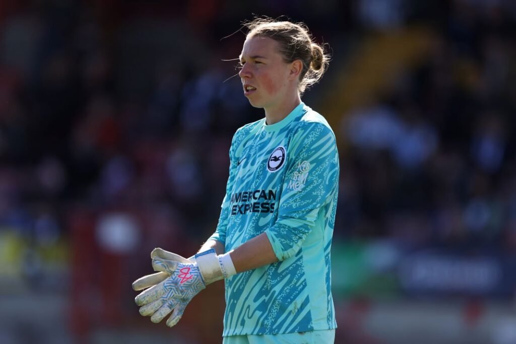Melina Loeck has signed a new contract with Brighton & Hove Albion and will join Swedish club Hammarby on loan