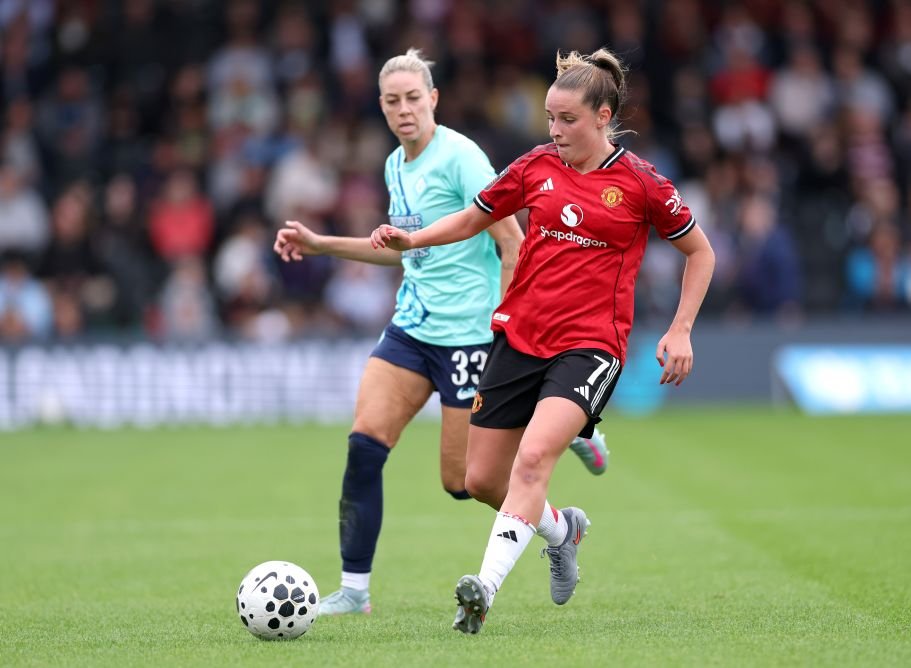 London City Lionesses v Manchester United   Barclays Women's Super League
BROMLEY, ENGLAND - SEPTEMBER 14:
