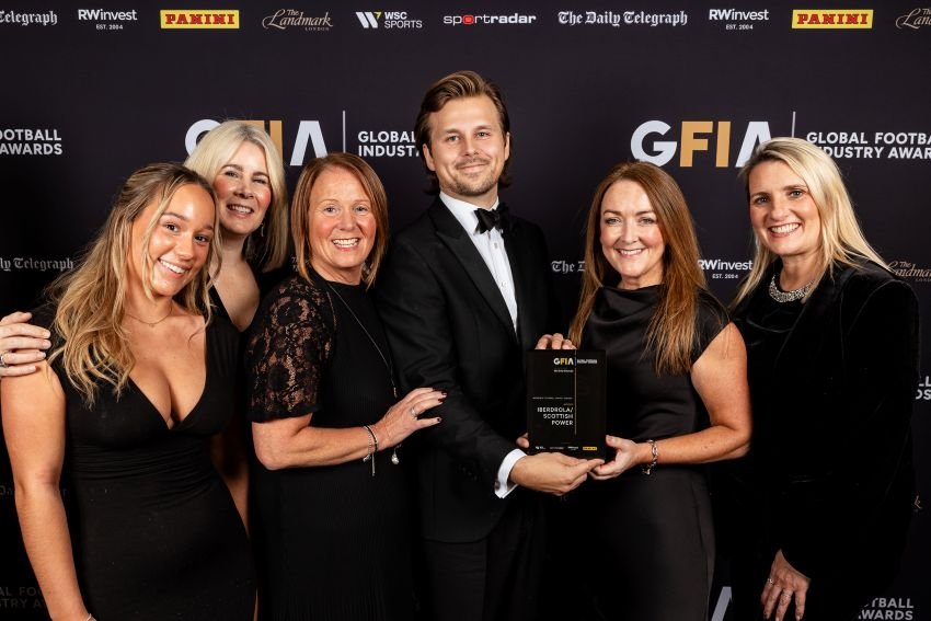 GFIA2025 winners room4842 womensfootballmagazinecom ScottishPower and Iberdrola Honoured With Womens Football Impact Award