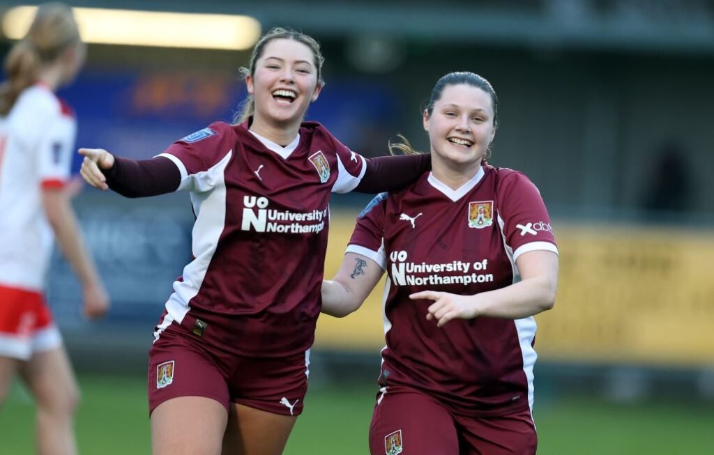northamptontownvlincolnunitedfawomensnationalleaguedivisiononemidlands2526 womensfootballmagazinecom Northampton Town v Lincoln United FA Women's National League Division One Midlands 25/26
NORTHAMPTON, ENGLAND - JANUARY 25: