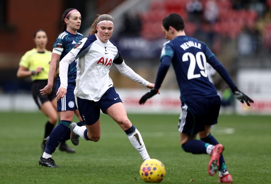 tottenhamhotspurvleicestercitybarclayswomenssuperleague womensfootballmagazinecom Spurs Women Go Fourth Aston Villa Rally to Beat Brighton