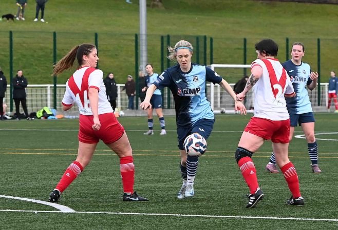 Airdrie Ladies v Elgin City Barclays SWF League One in Airdrie Scotland on 01 February 2026