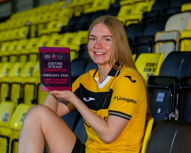 Justine Strain February 2026 SWPL2 Player of the Month