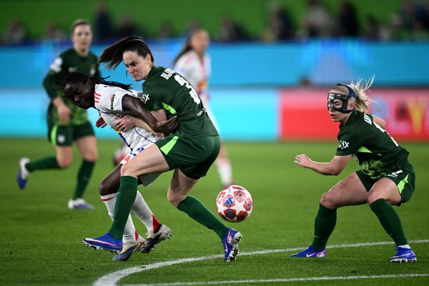 VfL Wolfsburg v OL Lyonnes   UEFA Women's Champions League 2025/26 Quarter-finals First Leg
WOLFSBURG, GERMANY - MARCH 24: 