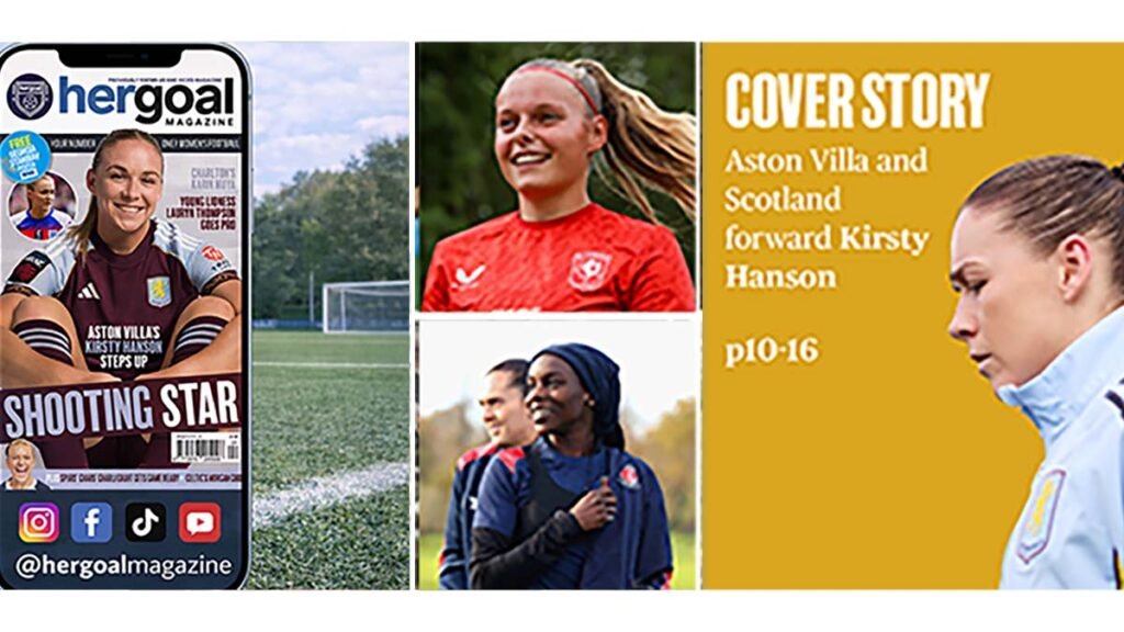 Her Goal Magazine Issue 5 cover featuring Kirsty Hanson