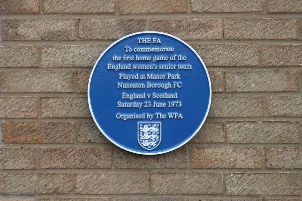 Commemorative plaque unveiled in celebration of England women's first home fixture