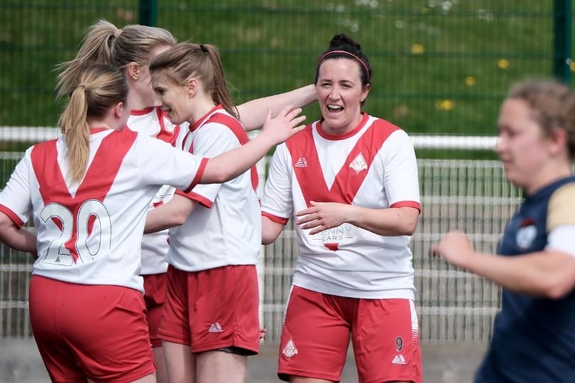 Airdrie CC Ladies v Edinburgh Caledonia Scottish Womens Football League 1 at Airdrie Leisure Centre Airdrie Scotland on 26 April 2026 