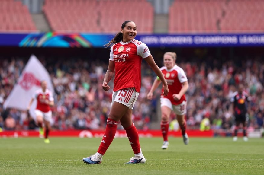 Arsenal Women Secure First Leg Victory Over Lyon