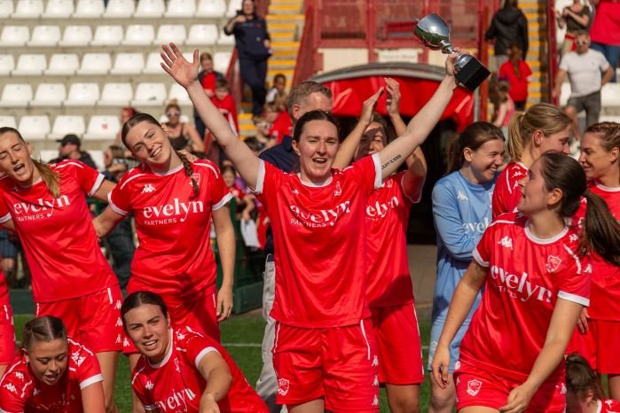 Jersey Bulls celebrate their Surrey Division 1 title