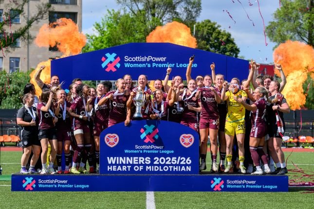 Hearts Champions of the ScottishPower Women's Premier League