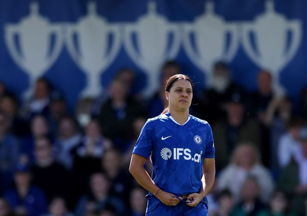 chelseavtottenhamhotspuradobewomensfacupquarterfinal womensfootballmagazinecom Sam Kerr is to Part Ways with Chelsea Women
