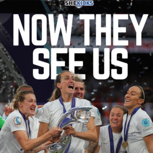 She Kicks issue 75 cover England are European Champions