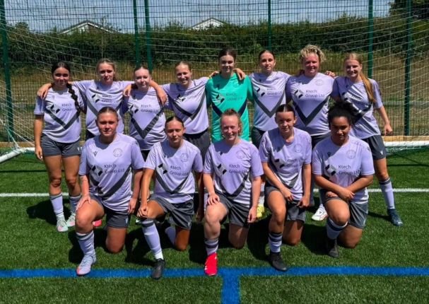 Westfield FC Ladies before their first ever match