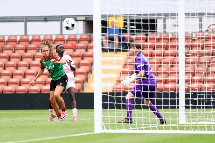 Glentoran Women v Riga   UEFA Women's Champions League 2026/27 First Qualifying Round Semi FinalWREXHAM, WALES - JULY 22: