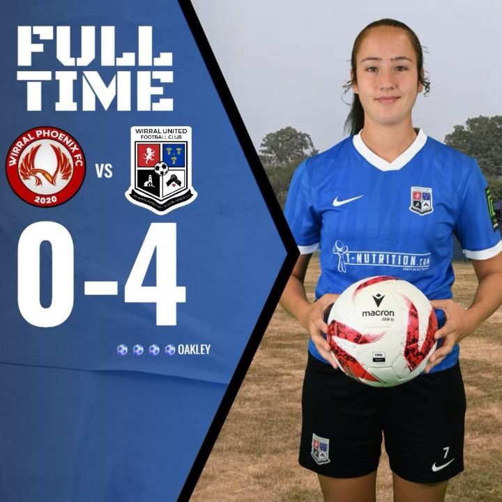 Wirral United FC womensfootballmagazinecom Taylor Oakley scored all four goals for Wirral United FC
