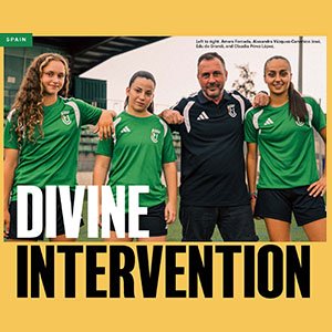 UE Cornellà the women's team owned by Lionel Messi, featured in Her Goal Magazine Issue 9