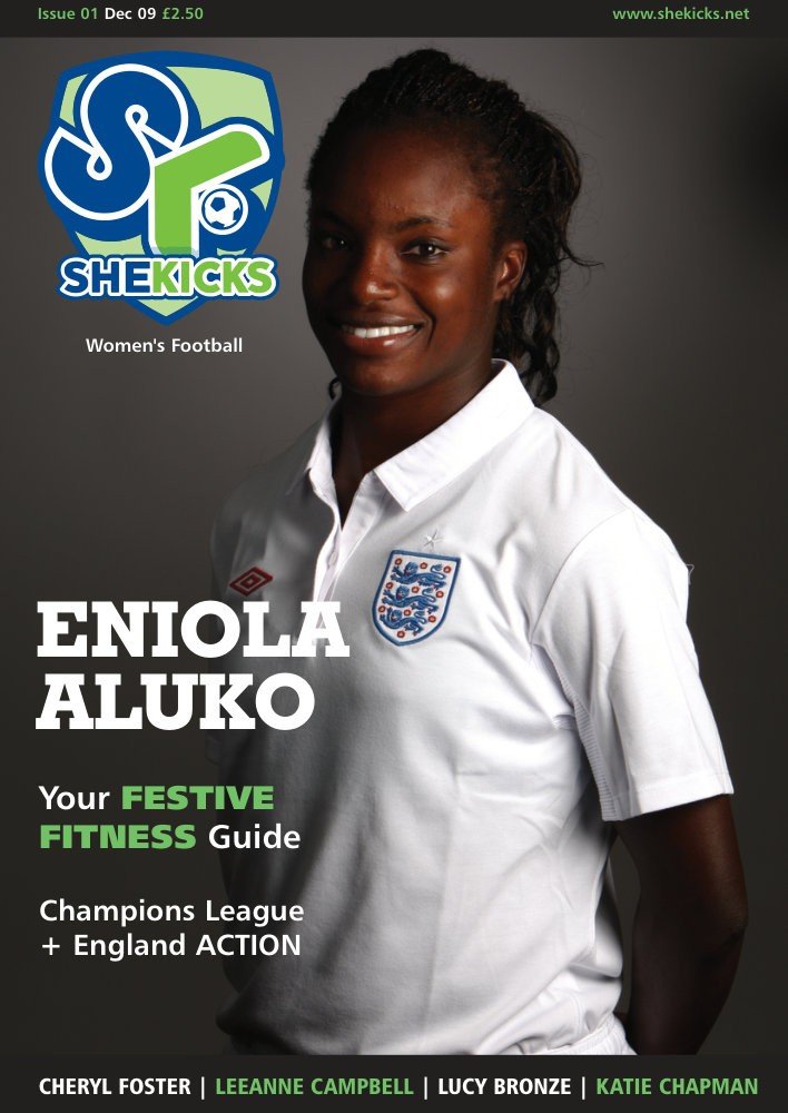 She Kicks Issue 1, December 2009, featuring Eniola Aluko