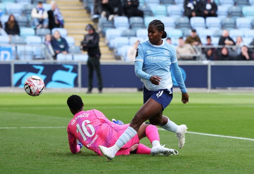 Manchester City v Brighton  Hove Albion   Barclays Women's Super League 2026/27MANCHESTER, ENGLAND - OCTOBER 18: 