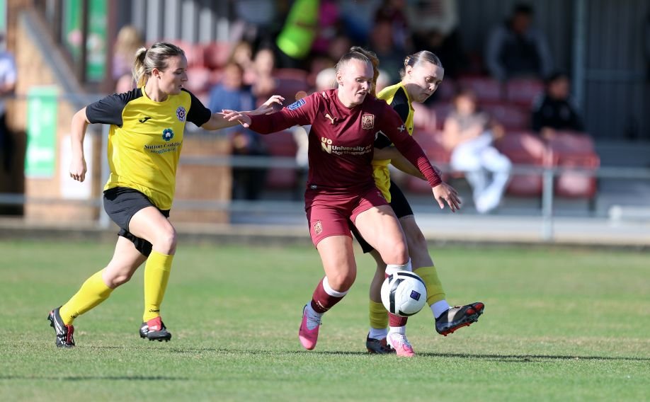 northamptontownvsuttonunitedwomensfacupthirdqualifyinground womensfootballmagazinecom Northampton Town v Sutton United Womens FA Cup Third Qualifying Round NORTHAMPTON ENGLAND OCTOBER 04