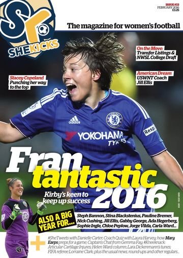 She Kicks 33 cover, February 2016