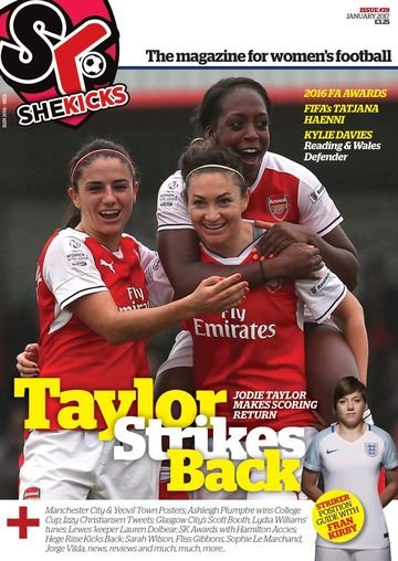 She Kicks 39 cover, January 2017