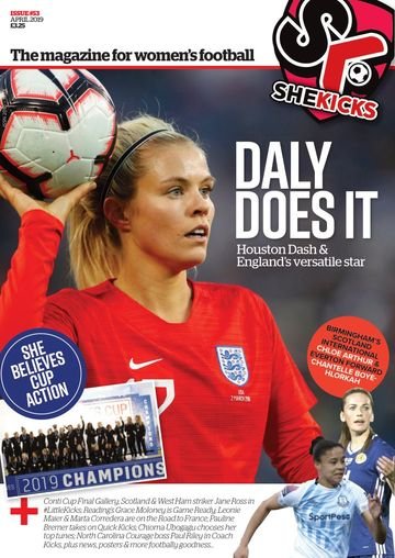 She Kicks 53 cover, April 2019
