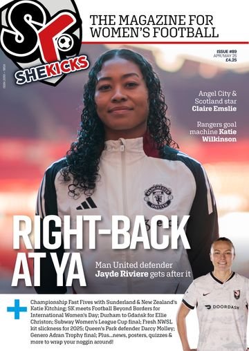 She Kicks 89 cover, April 2025